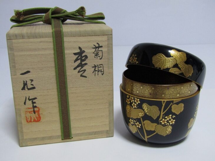 輪島塗 一后一兆 作の菊桐 棗 や蒔絵 漆器などの茶道具【東京都渋谷区