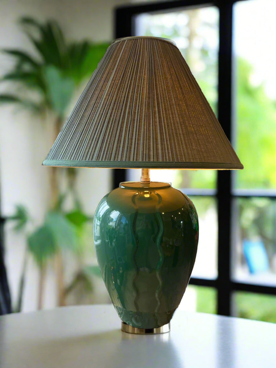 RARE IKEA 1980s Vintage Green Lamp- Collectors Item – Gold Vintage