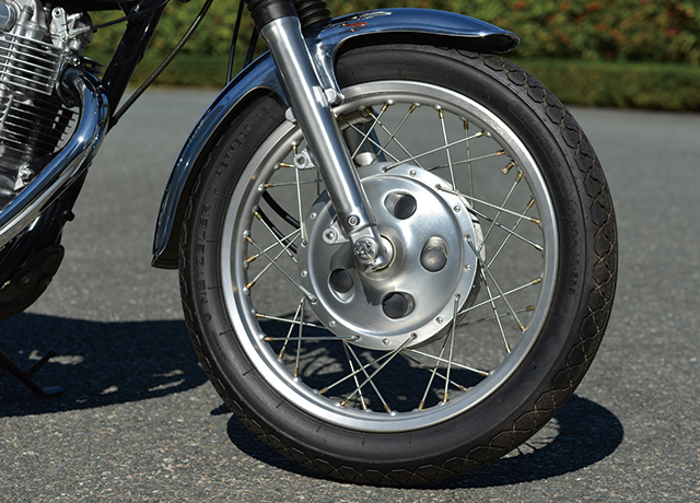 ぽこりん SR400 ドラム 純正フロントホイール&タイヤセット フロント19