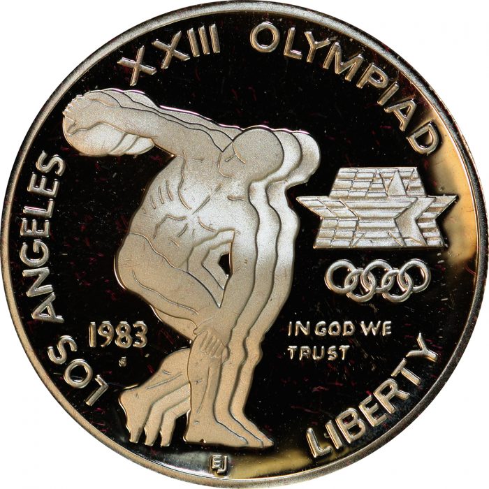 1983-1984 S Olympics XXIII Olympiad Silver Dollars Commemorative