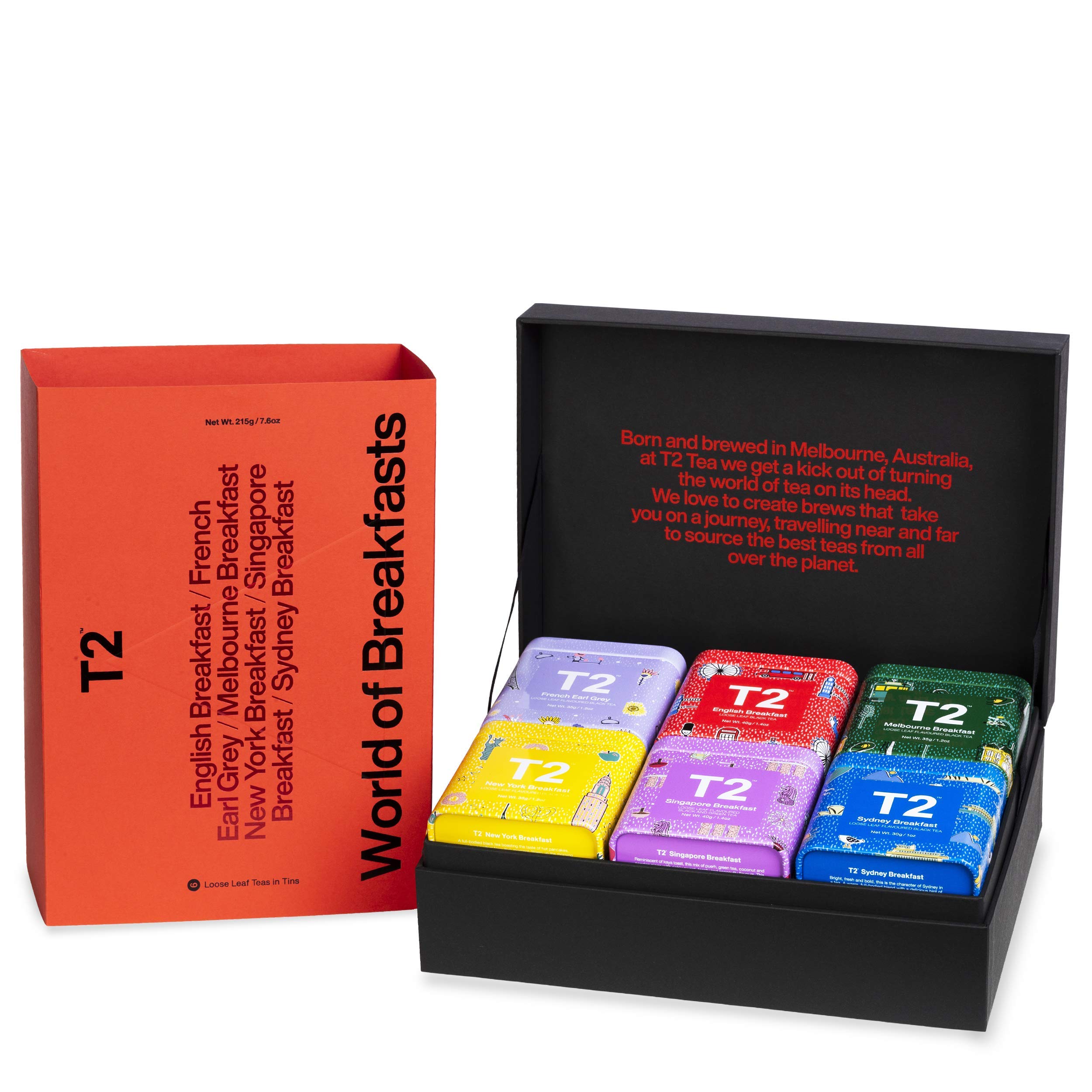 T2 Tea World of Breakfast Black Tea Gift Pack - Limited Edition