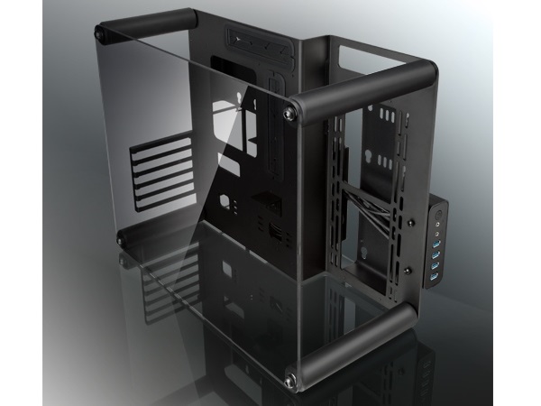 MicroATX対応オープンフレームPCケース、RAIJINTEK「PAEAN M