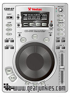 Vestax announces the CDR-07 CD recorder - Gearjunkies - Music tech