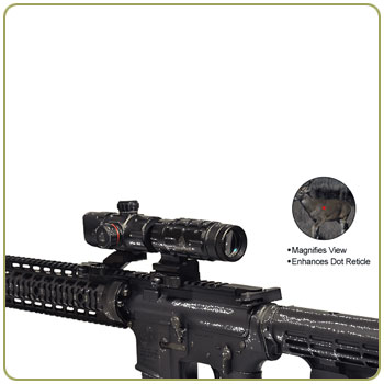 Leapers UTG 3X Magnifier with Innovative Flip-to-side Quick Detach