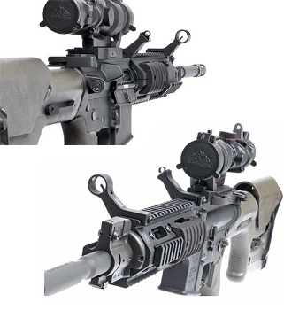 GG&G A2 Style BUIS Flip Up Rear Sight