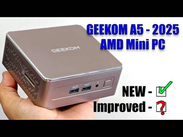 GEEKOM A5 2025 Mini PC – Ryzen 5/7 | Compact & Powerful