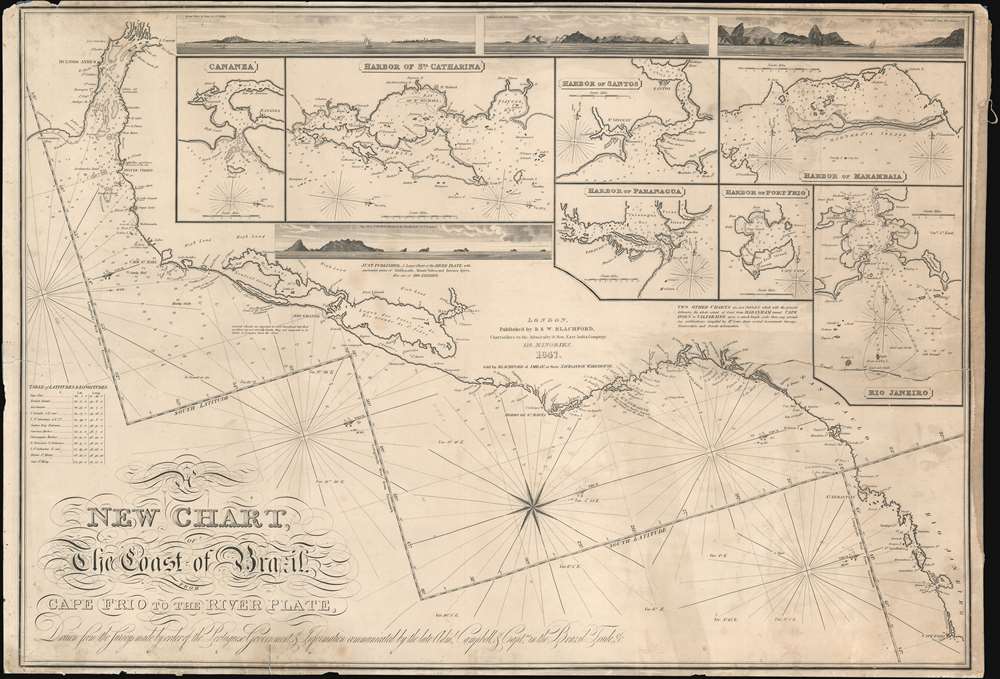 A New Chart, The Coast of Brazil, Cape Frio to the River Plate