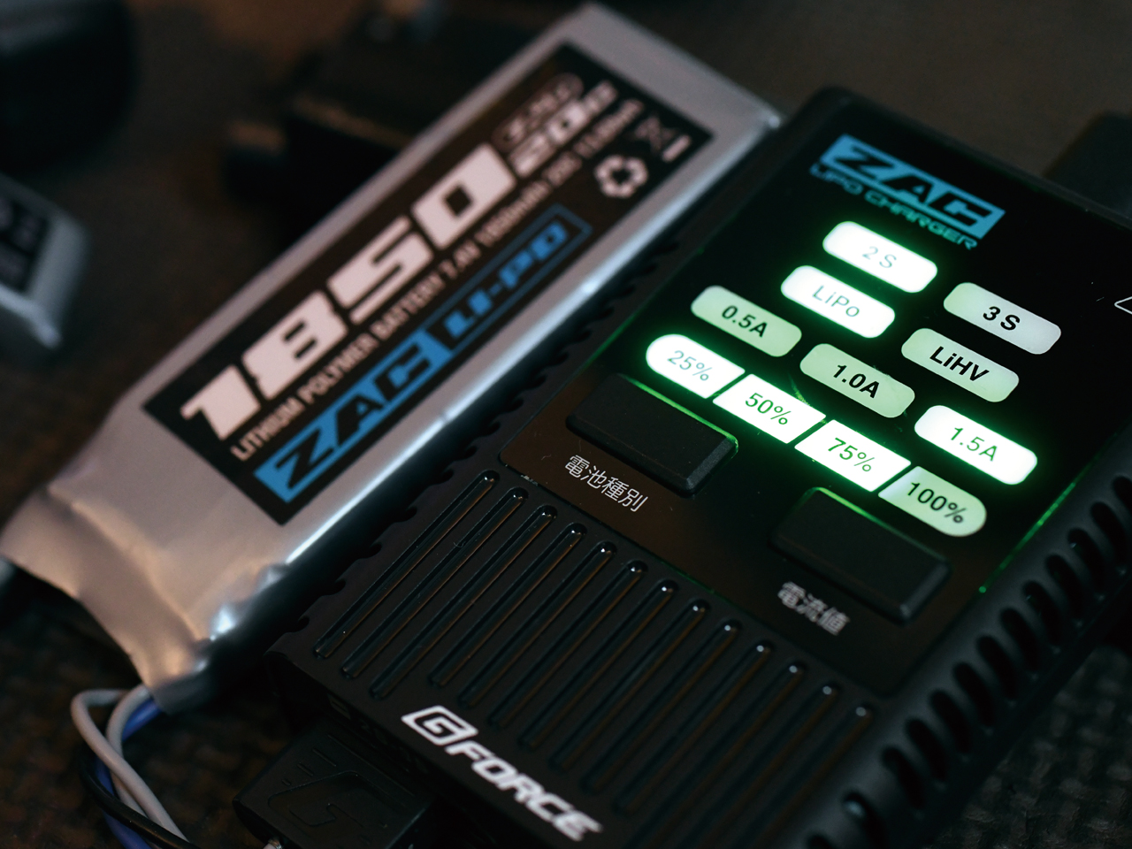 設定不要で簡単充電 エアガン用LiPoバッテリー ZAC LiPo Battery | G