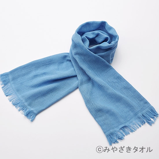 GAIAネットいまばりマフラー70 シーズン アクアブルー10 / 34×160cm