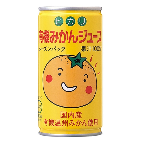 GAIAネット[※]ヒカリ 有機みかんジュース 190g(バラ): 飲料/茶