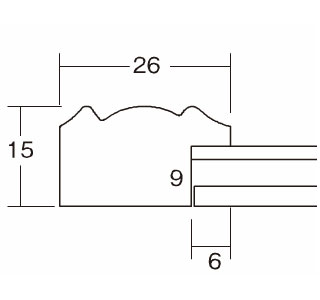 水彩額 8222 F10 軽量水彩額（シルバー、グリーンから選択）[水彩