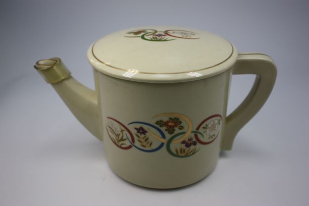 茶道具・古道具・水注・水次・片口水注・花丸模様 茶道具・古道具・古