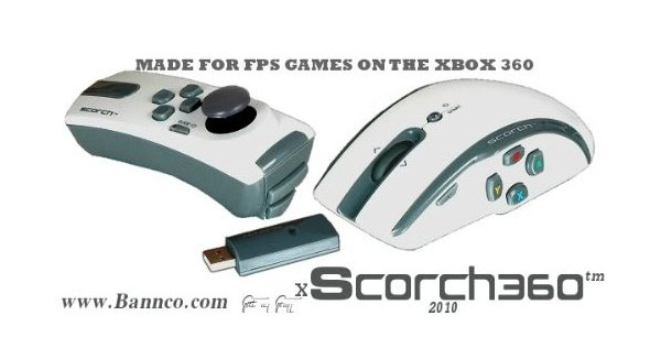 Xbox 360/PC対応のハンドグリップ＋マウスコントローラー『X Scorch