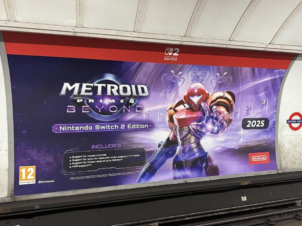 発売中になっていた『メトロイドプライム4 ビヨンド』広告、近日