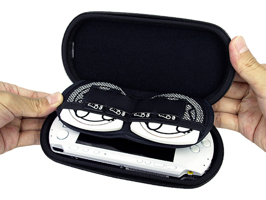 GAMETECH - 株式会社ゲームテック ： PSP用スリムEVAポーチP ～収納力