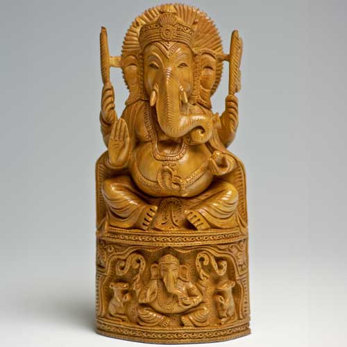 白檀ガネーシャ神像 | ガネーシャ神と開運グッズ