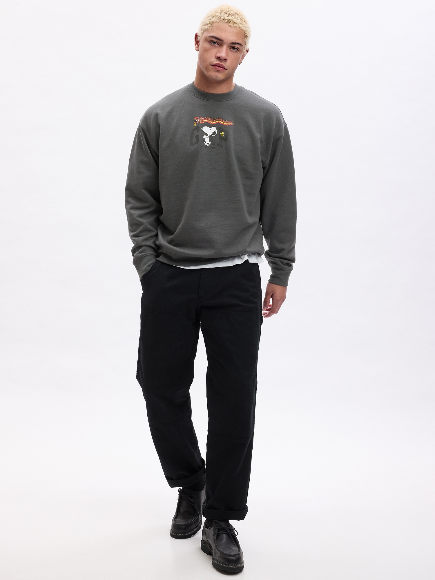Relaxed Peanuts Lunar New Year Graphic Sweatshirt | Gap Factory
