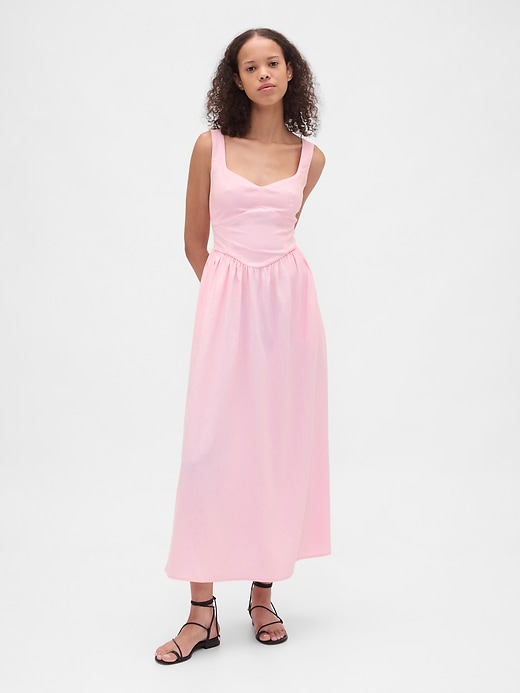 Seamed Drop-Waist Maxi Dress | Gap