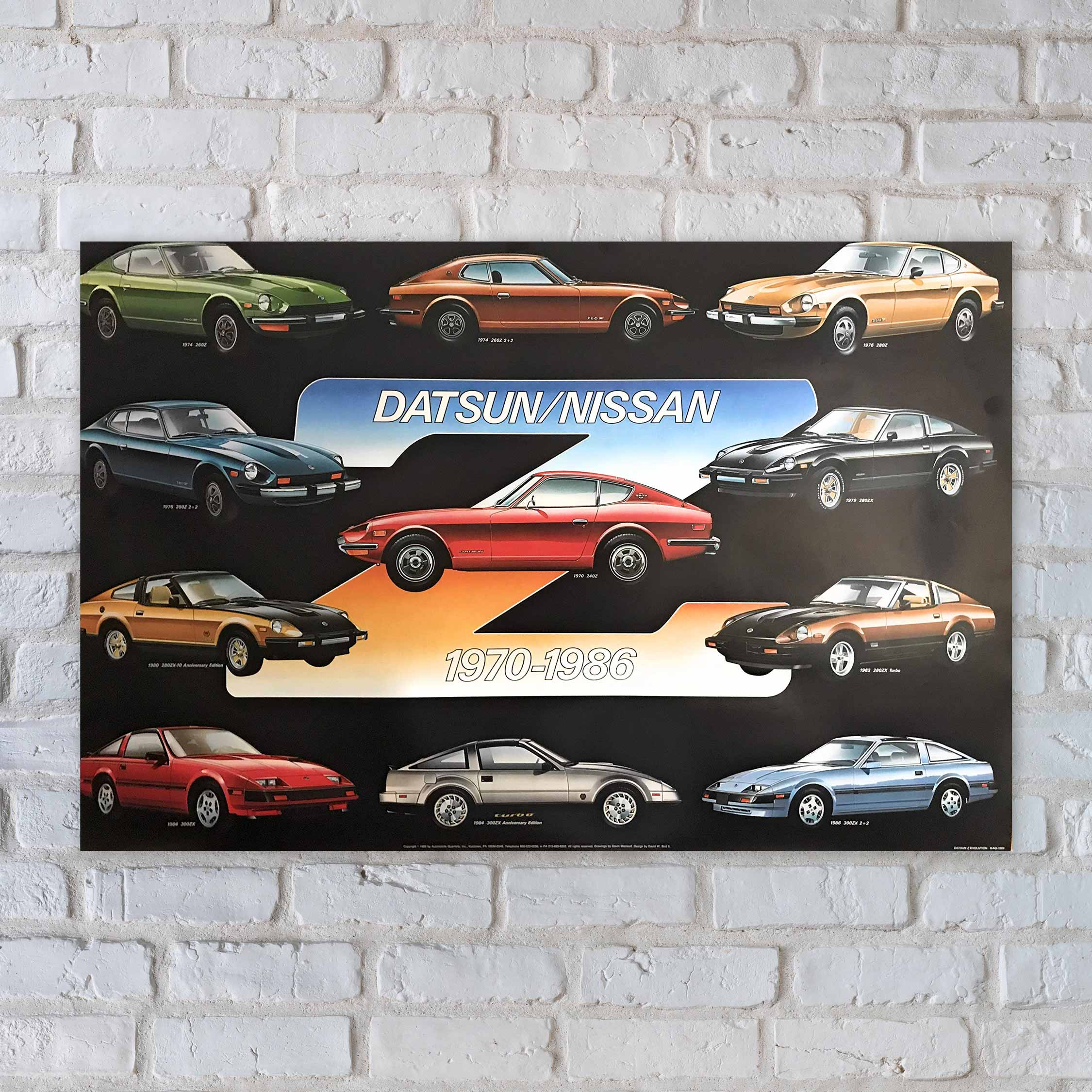 Datsun Nissan Z Evolution Poster | Garage Art™