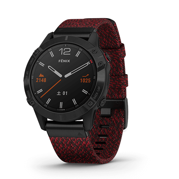 fēnix 6 Sapphire Black DLC Nylon band | スマートウォッチ | Garmin 日本