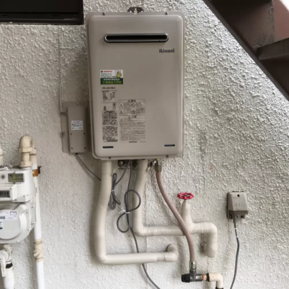 リンナイRUX-V2010W-E→リンナイRUX-A2016W-E｜川口市の給湯器交換工事
