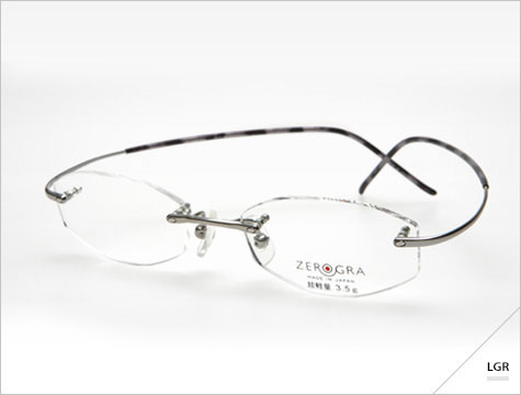 眼鏡市場の軽量メガネ ZEROGRA（ゼログラ）にツーポイント（ふちなし