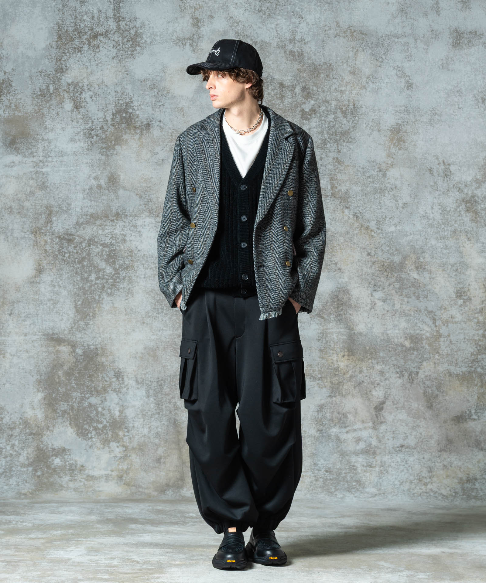 GB0325/KNT11 : Wide Sleeves Cardigan / ワイドスリーブカーディガン