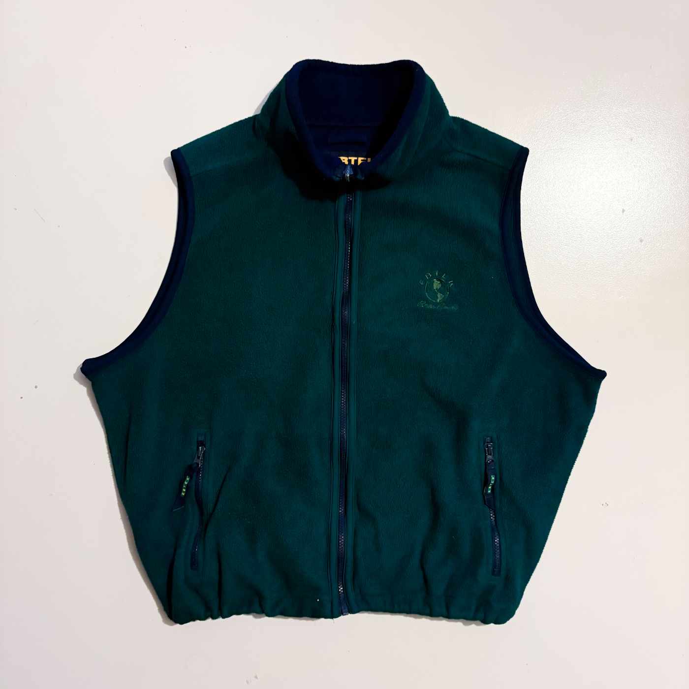 古着–90's EBTEK by Eddie Bauer フリース ベスト(グリーン) – 【古着