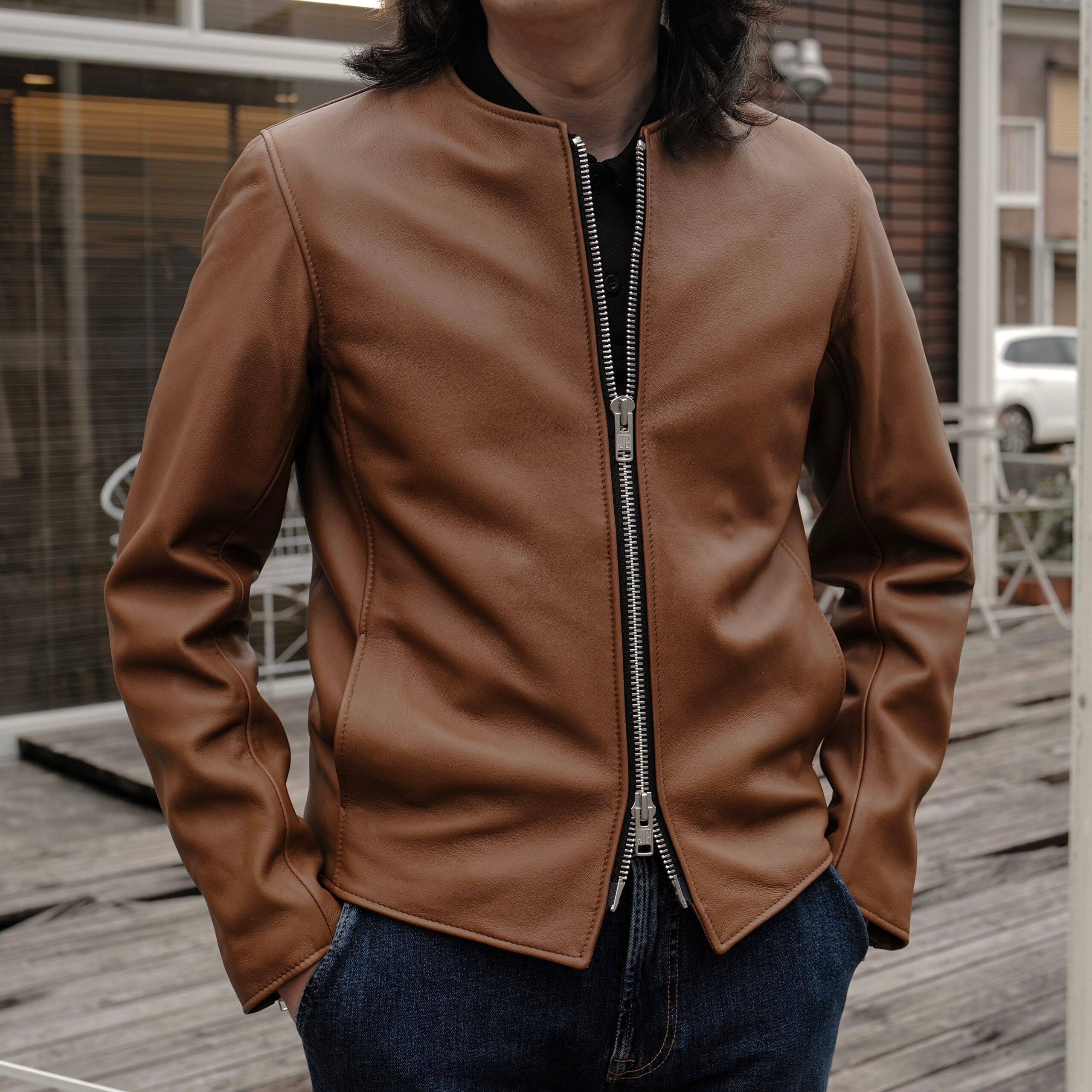 JAMES GROSE/ジェームスグロース】からライダースジャケットをご提案し