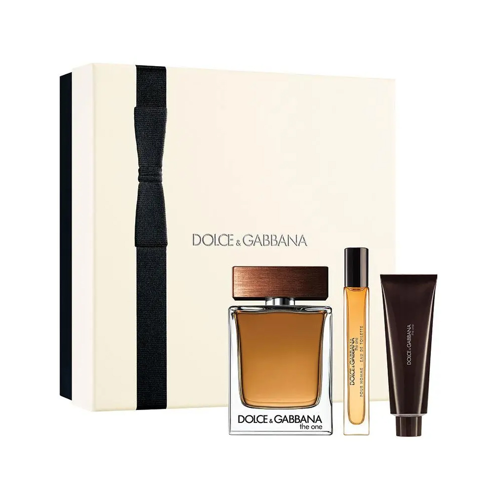 Dolce & Gabbana The One for Men 3Pc Set ( 3.4oz EDT Spray + 1.7oz