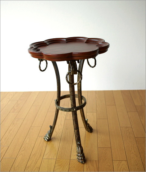 サイドテーブル アンティーク おしゃれ エレガント 高さ60cm 玄関 花台