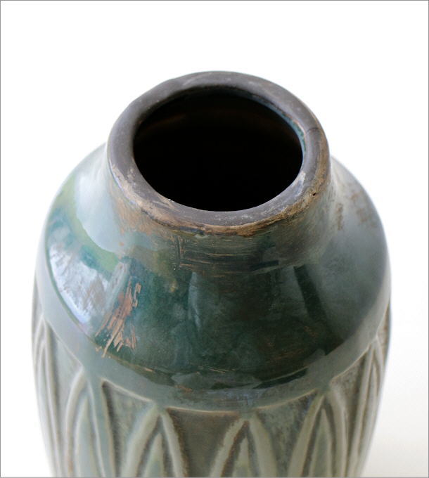 花瓶 おしゃれ 陶器 アンティーク レトロ 花器 フラワーベース