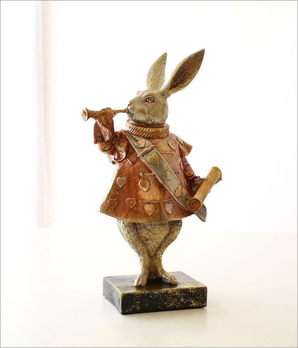 ウサギ うさぎ 置物 かわいい アンティーク 雑貨 インテリアオブジェ