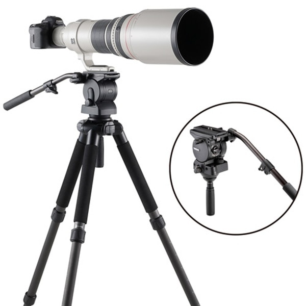 Velbon(ベルボン) 超望遠撮影用大型カーボン三脚 4段