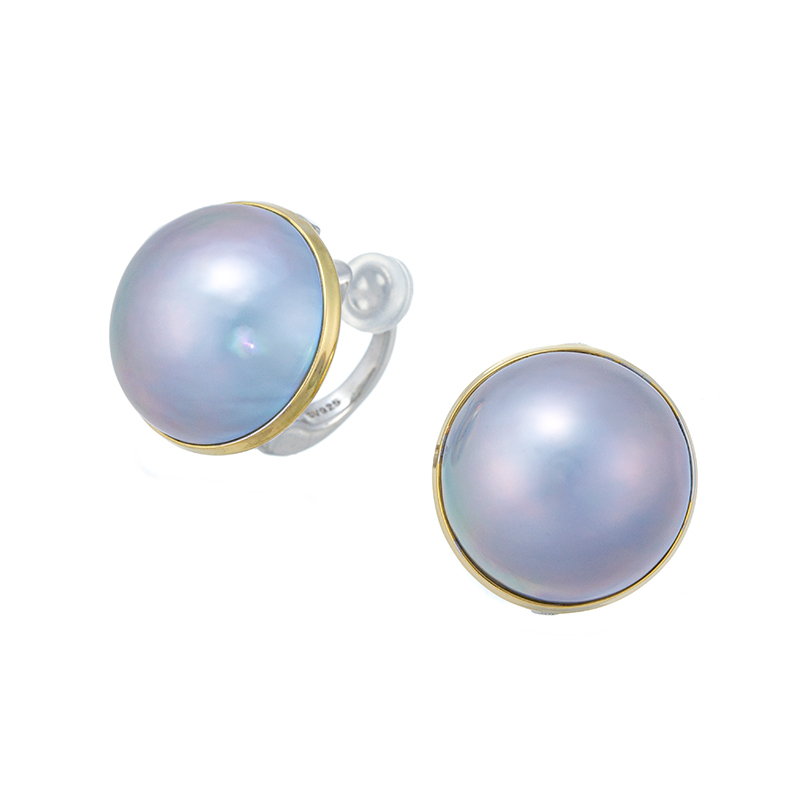 GSTV K18YG/パラジウムシルバー950 マベパ－ル フェザータッチ