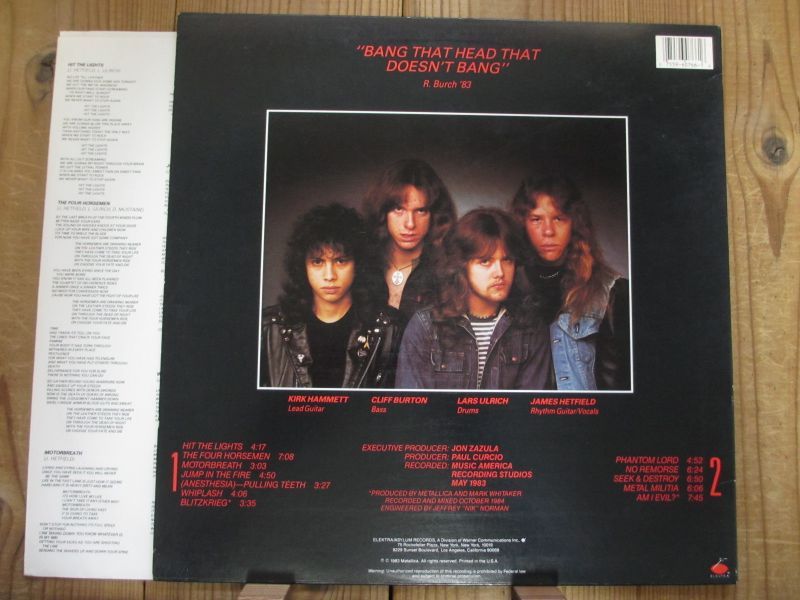 Metallica / Kill 'Em All - Guitar Records