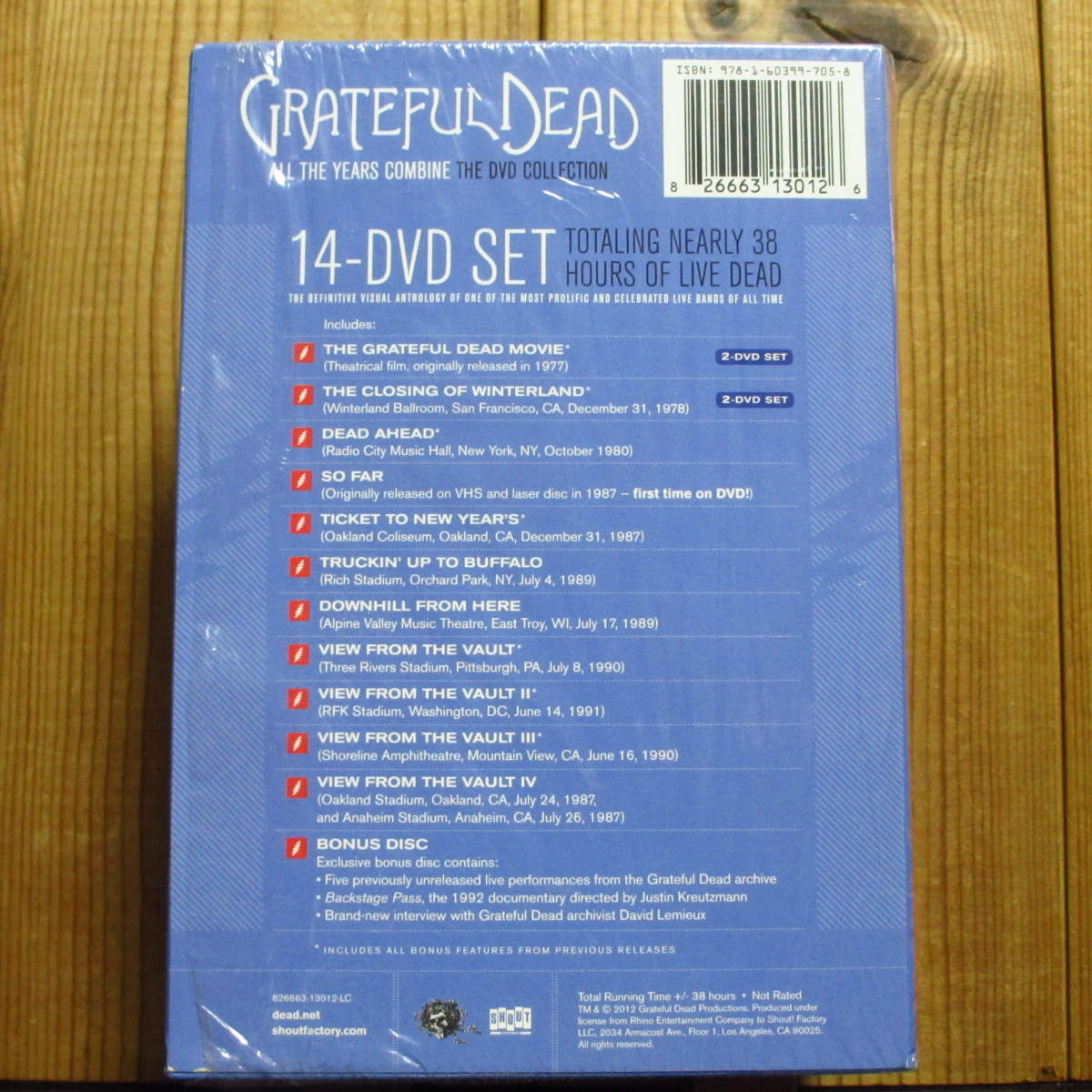 グレイトフルデッド14枚組ライブDVD BOX
