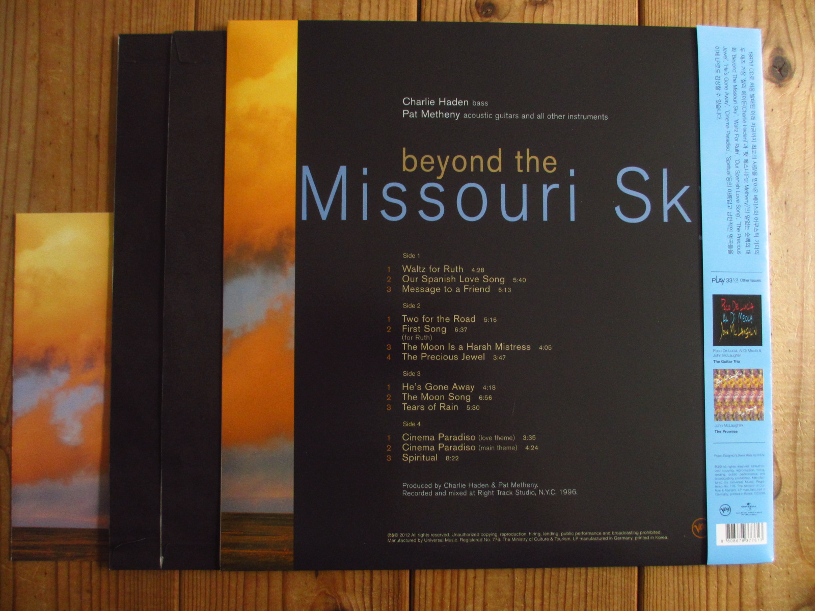 Pat Metheny & Charlie Haden / Beyond The Missouri Sky - Guitar Records