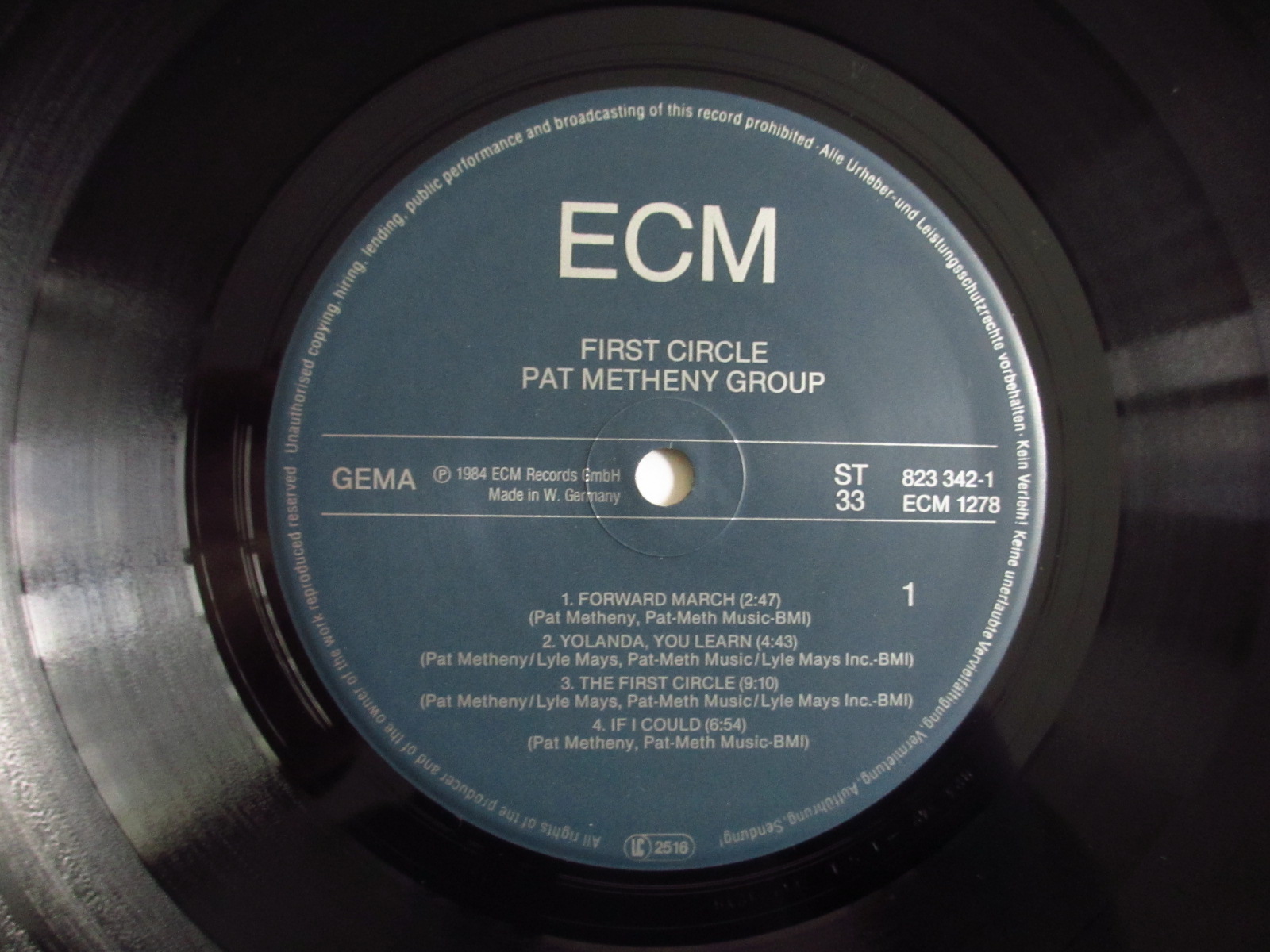 Pat Metheny Group / First Circle - Guitar Records