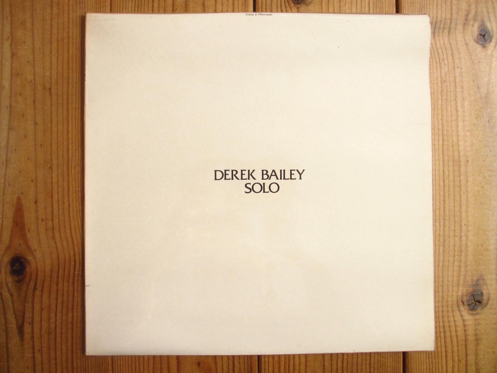 Derek Bailey / Solo - Guitar Records