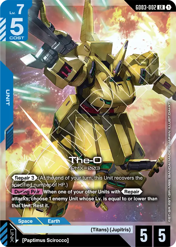 GD03 The-O Repair Deck | GUNDAM CARD GAME Official Website