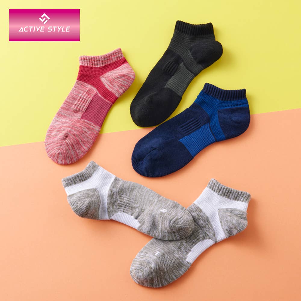 ネット限定3足セット】アーチサポート付スニーカーソックス ST0801