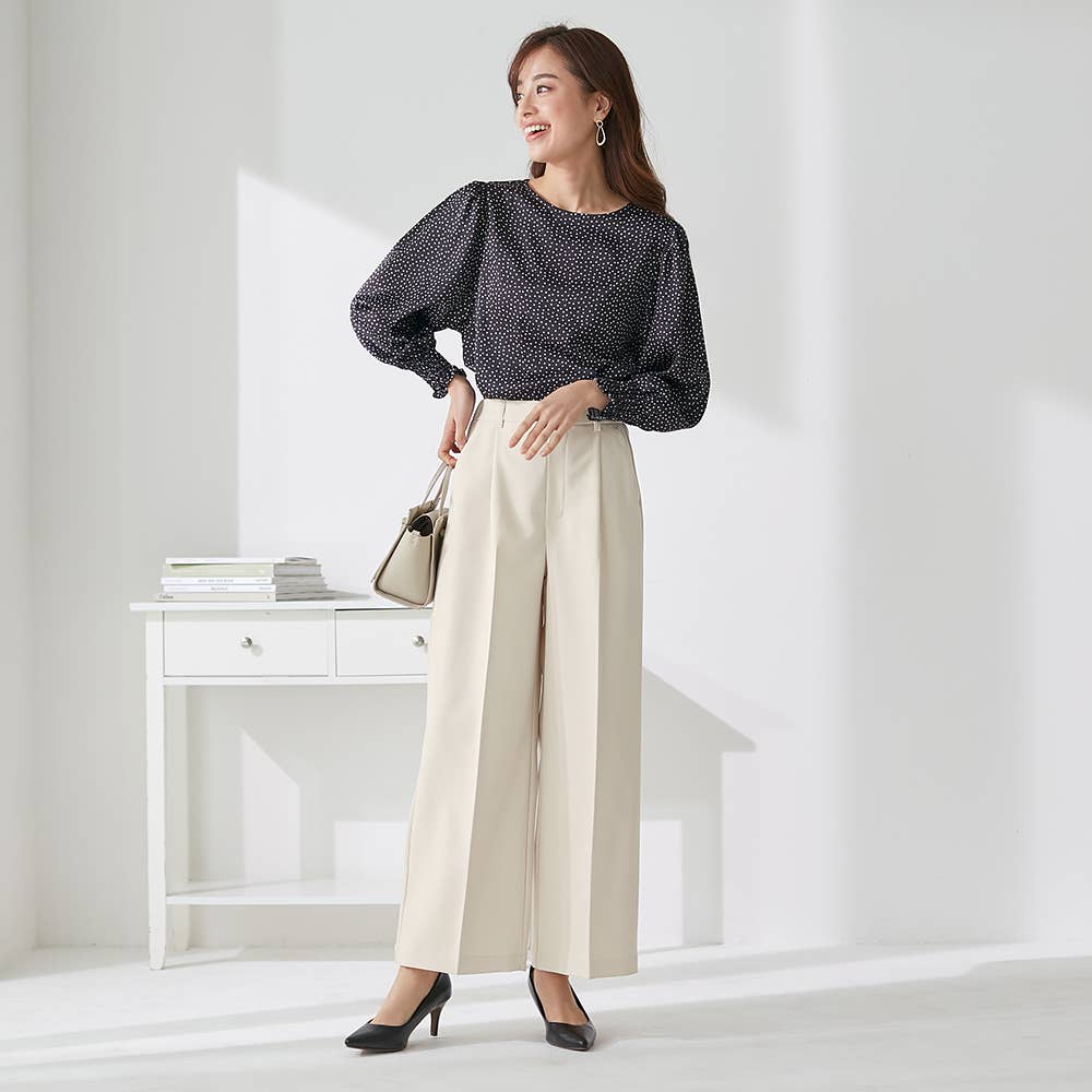 イチオシ】ワイドパンツ【SALE】 TZV65K :レディース パンツ・ズボン