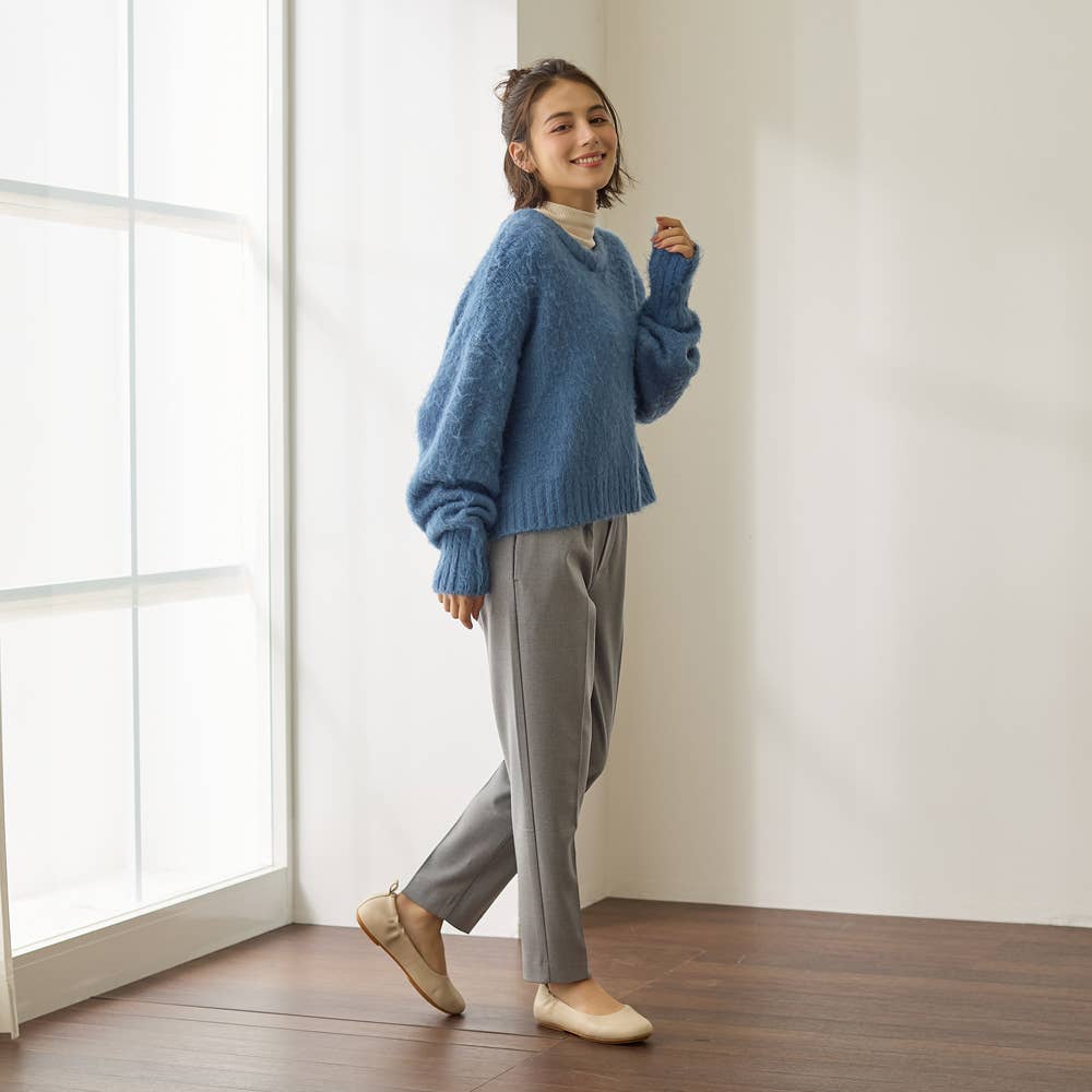 テーパード・裏起毛】ソフトタッチパンツ【SALE】 TZW71K :レディース