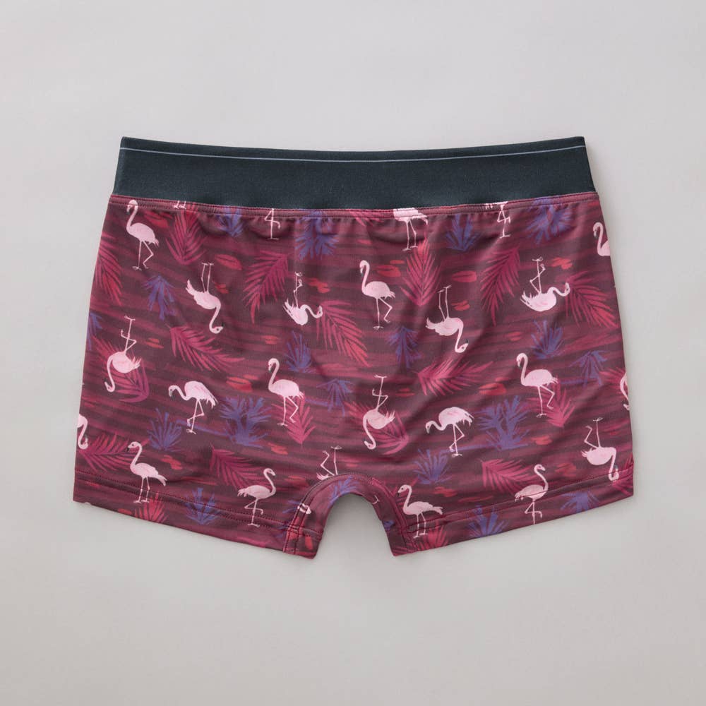 フラミンゴ柄】ボクサーパンツ（前あき） EE6980B :メンズ パンツ（下着）