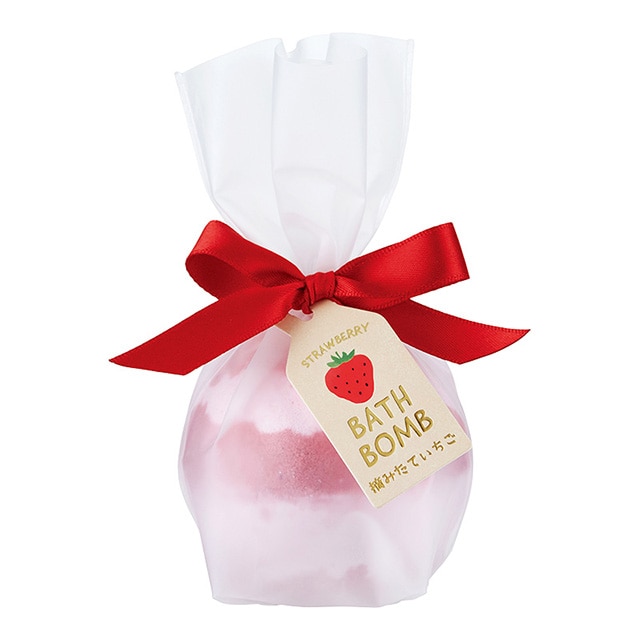 フルーツの森 フルーツパーティー マーブルバスボム 摘みたていちご