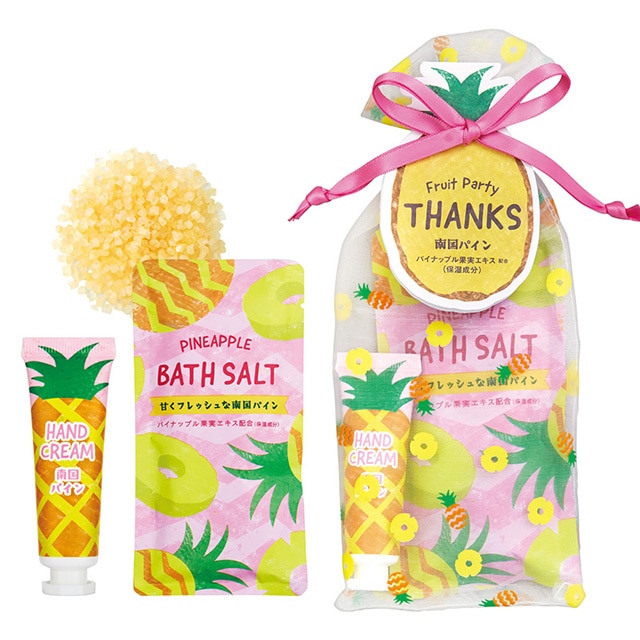 フルーツの森 南国パイン プチギフト ( バスソルト40g / ハンド