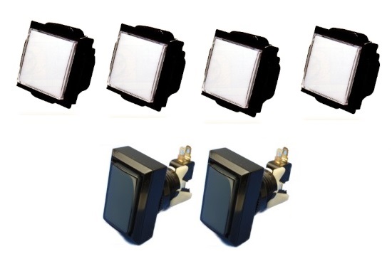 SDVX機：三和ボタンセット（DJDAO/GENBU/YUAN等に適用）