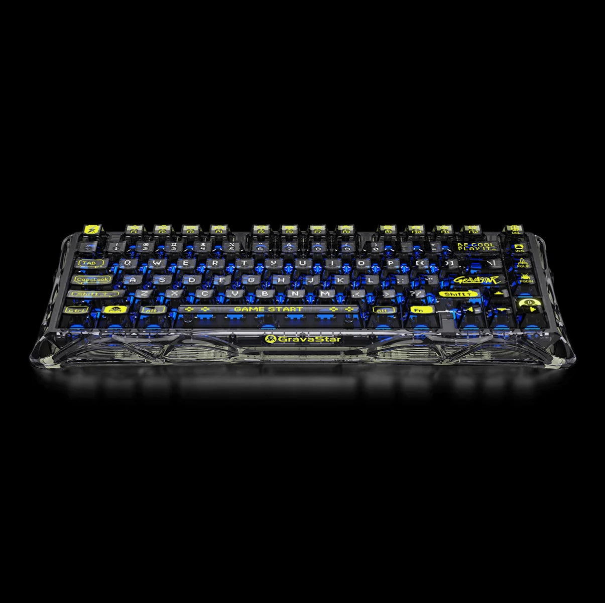 Mercury K1 Lite Gaming Keyboard - Transparent Black | 75% Mechanical