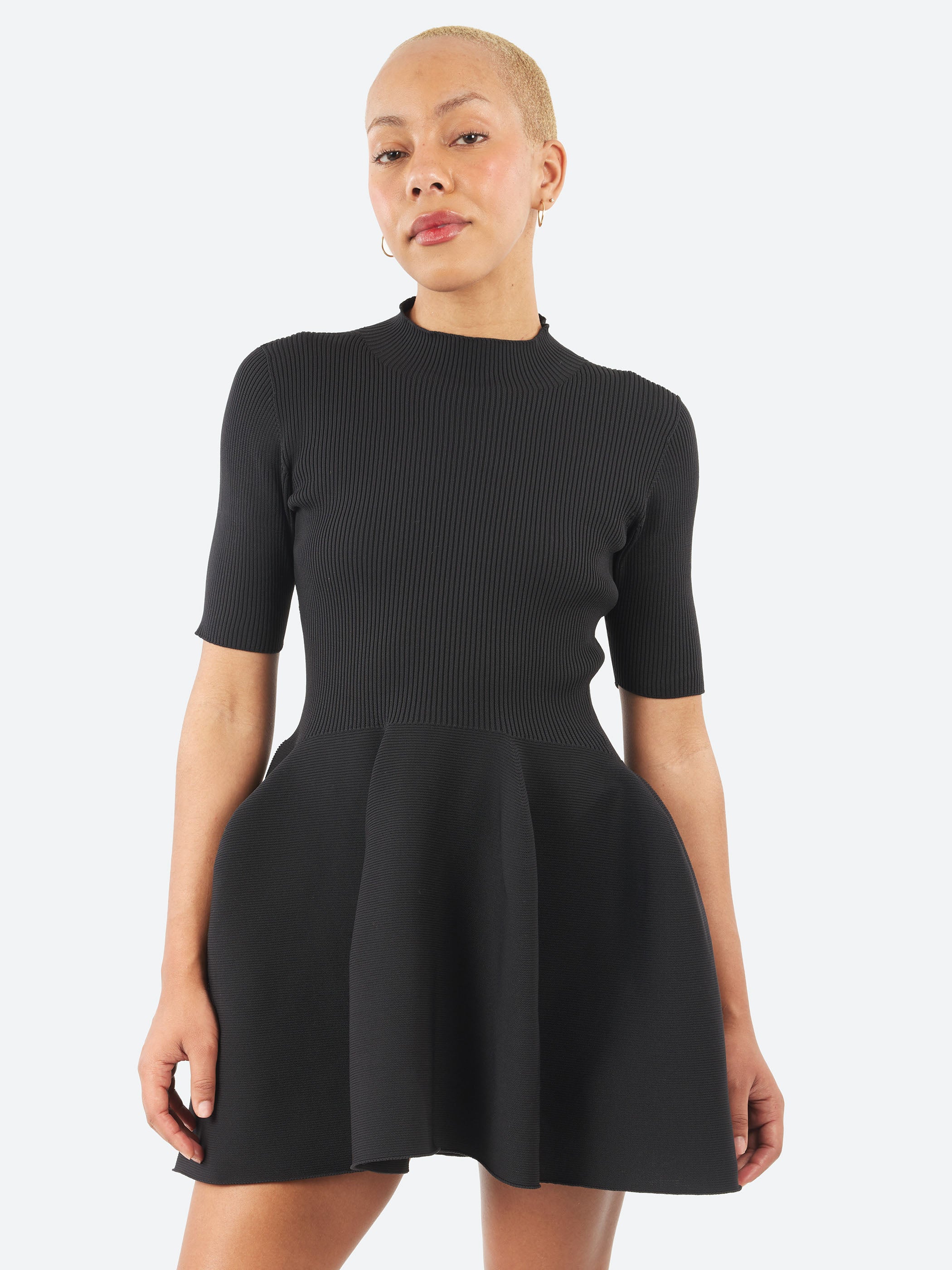 CFCL - Pottery Short Sleeve Mini Dress in Black – gravitypope